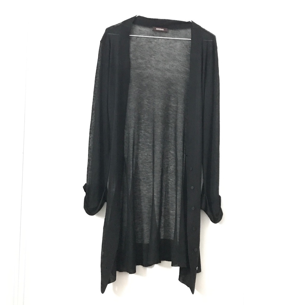 Kerisma Black Knit Button Up Cardigan